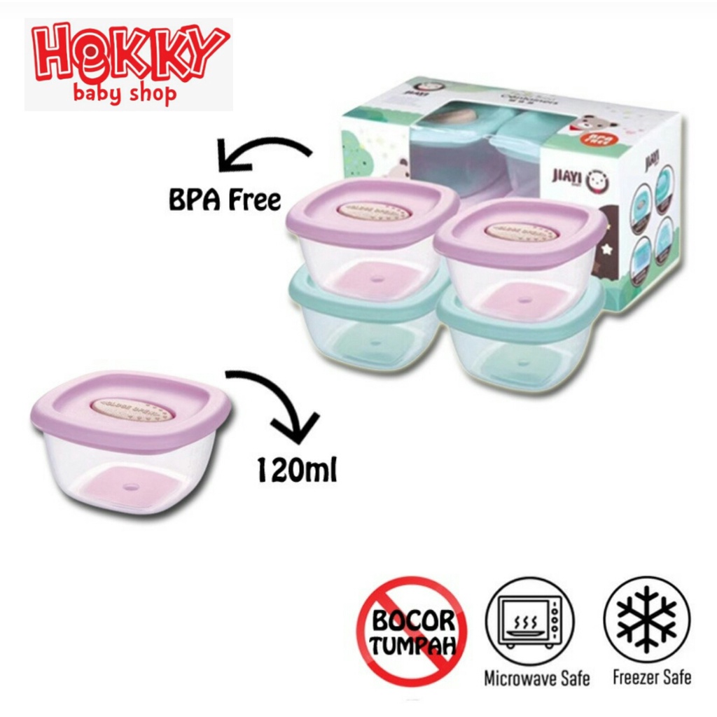 HK Jiayi Wadah Tempat MPASI Snack Cemilan Bayi | Penyimpan MPASI Bayi BPA Free