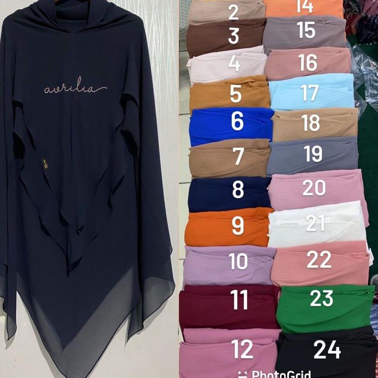Stok terbaru  Khimar NABILA SYARI , swarowski BY AVRILIA HIJAB