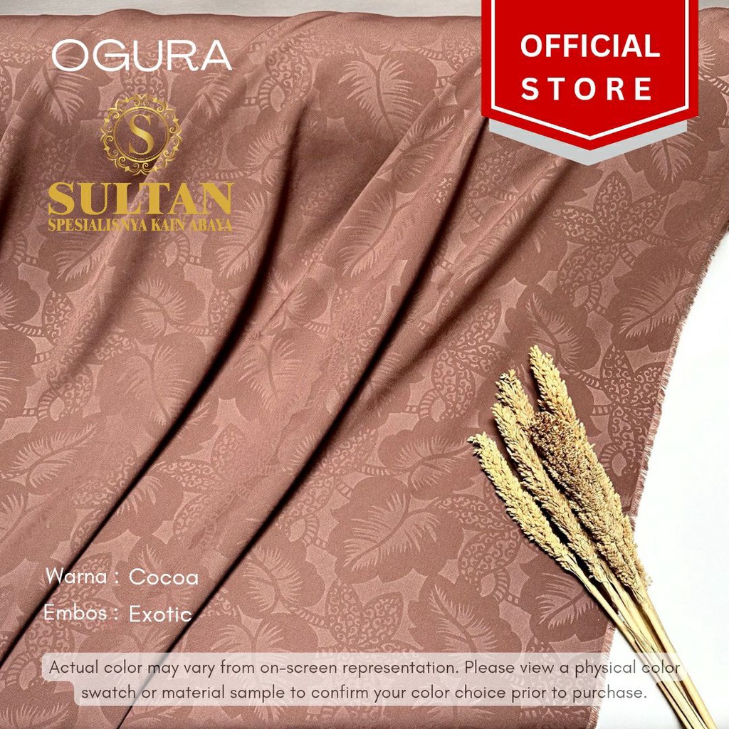 50CM EMBOS EXOTIC OGURA COCOA KAIN ABAYA SULTAN