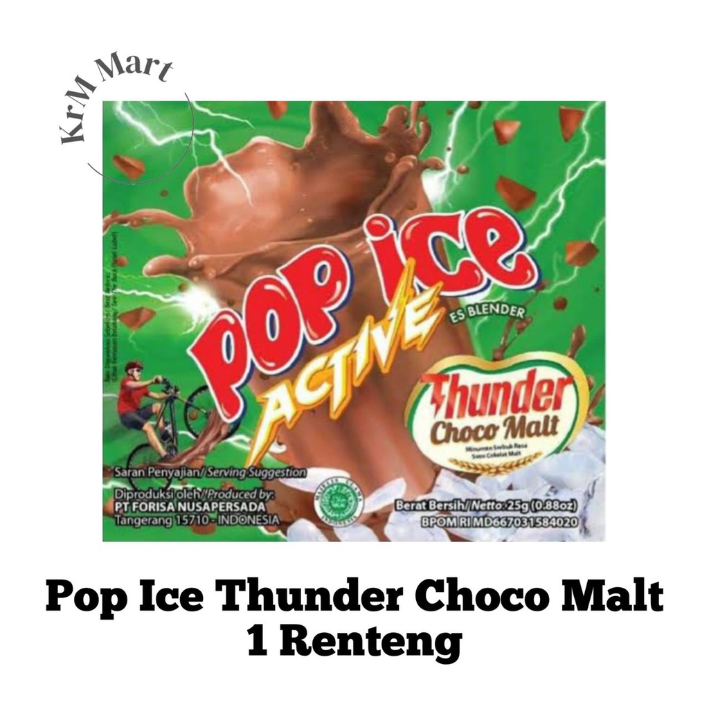 

Pop Ice Thunder Choco Malt 1 renteng renceng