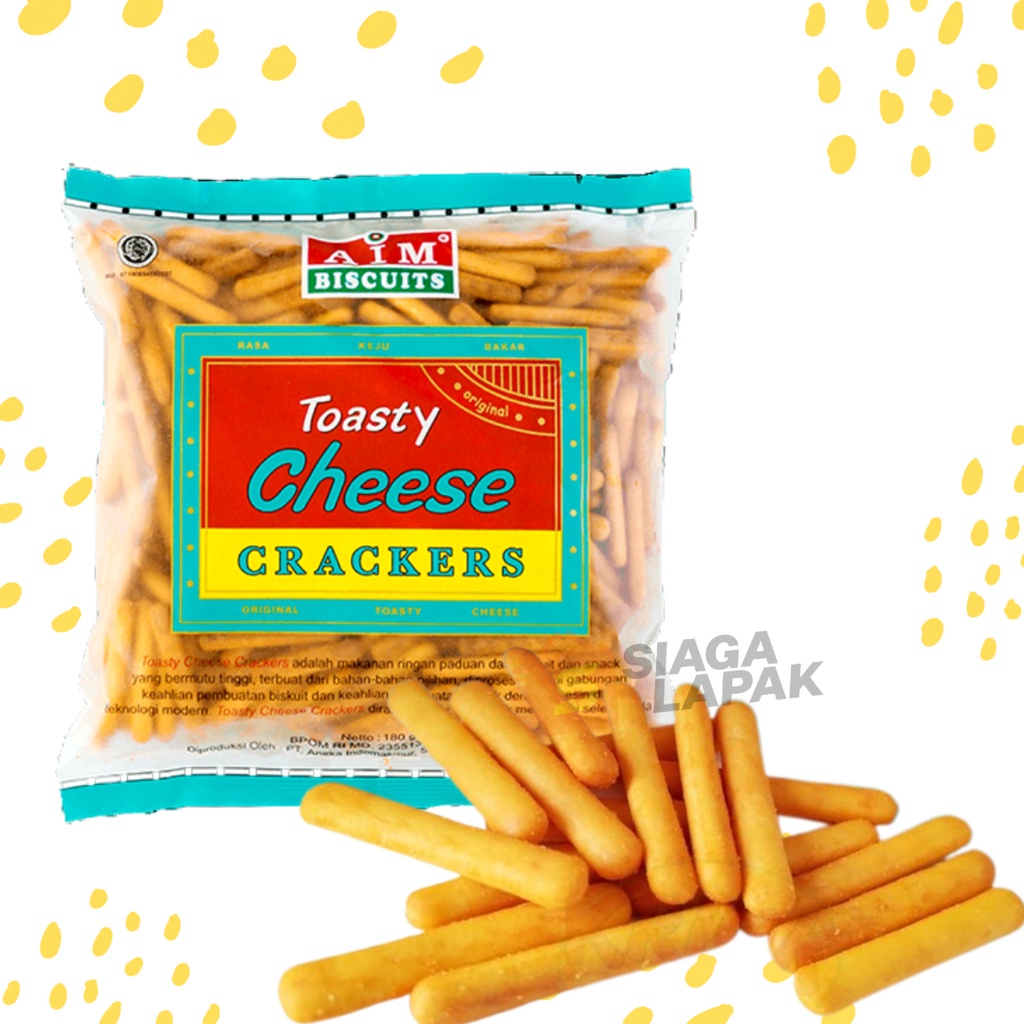 

Biskuit Stik Keju Toasty Cheese Crackers 180 gr AIM Biscuit