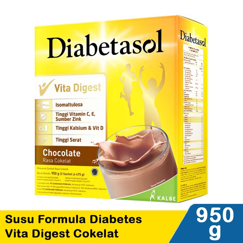

Diabetasol Vanila / Coklat 1000 Gr (1Kg) 950Gr