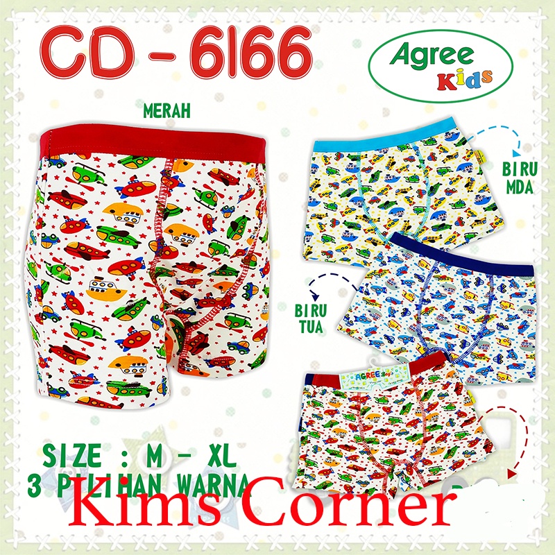 1PCS CELANA DALAM ANAK LAKI CD ANAK AGREE Kids Celana dalam Boxer Anak 6166