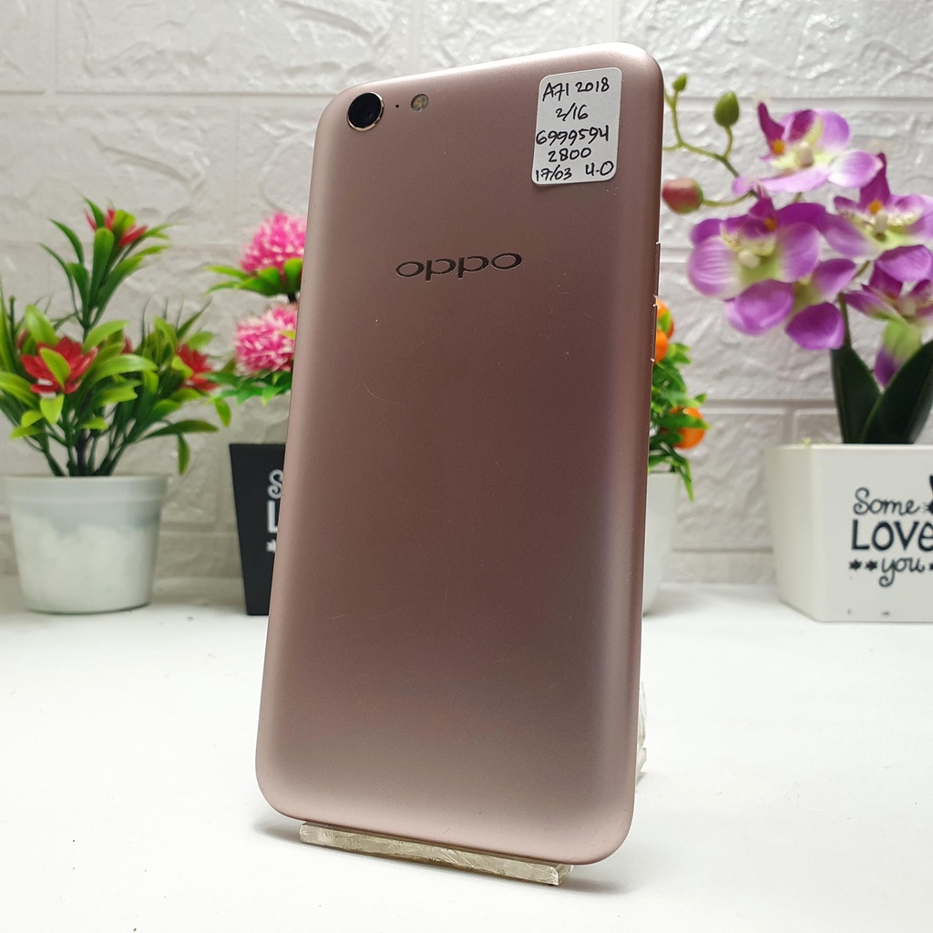 OPPO A71 2/16GB Pink BEKAS Second Eks Grs Resmi