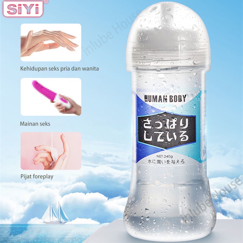 SIYI Pelumas 240g Lubrication Sex Water Based Hyaluronic Acid Lubricant Human Body Gel Odorless - Pelumas Seks Pria &amp; Wanita