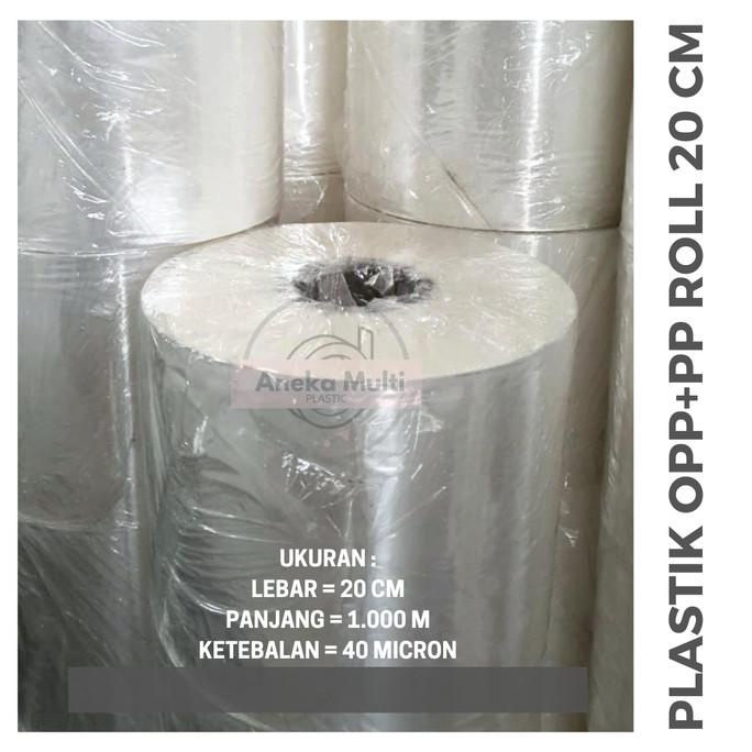 TERBARU Plastik OPP PP Roll Bening Kemasan Sachet/Renteng Termurah 20cmx1000m