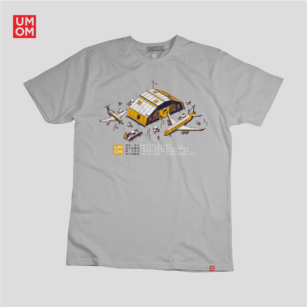 KAOS ANAK PREMIUM  Umom Motif Hanggar (pesawat)