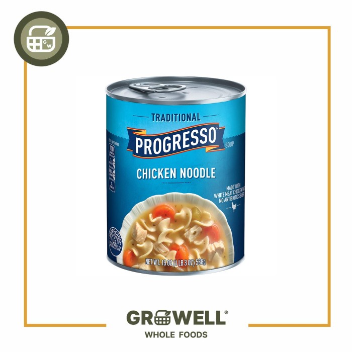

TRADITIONAL PROGRESSO SOUP, CHICKEN NOODLE 19OZ