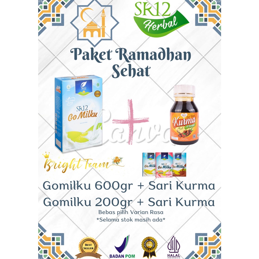 

Paket Ramadhan Sehat / Paket Puasa Sehat / Susu Etawa Gomilku dan Sari Kurma SR12