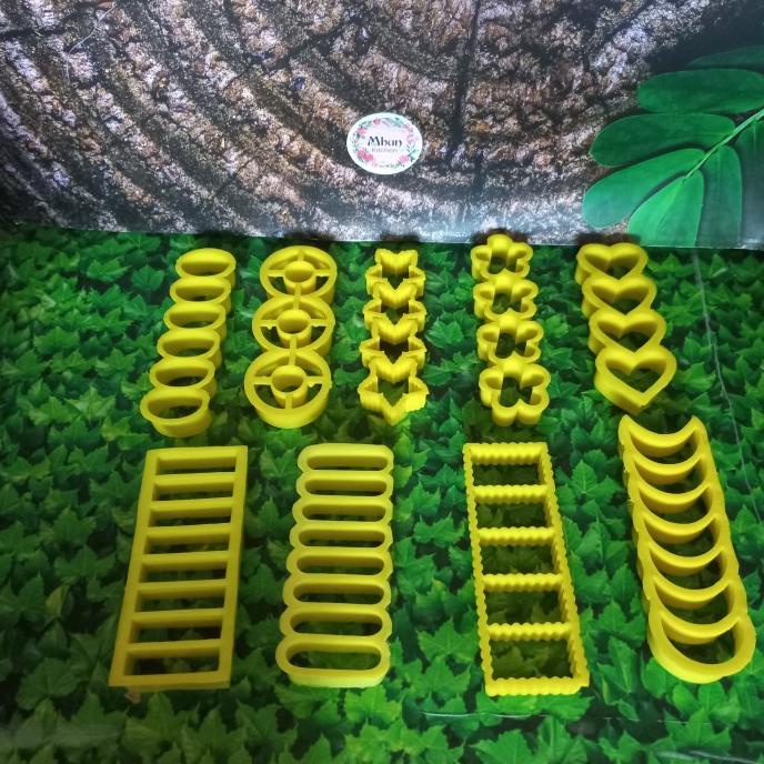 Terbaru Cetakan Cookies (Kue Kering) Bahan Plastik Kastengel, Bulan Sabit, Ova