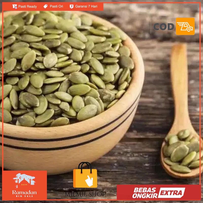 

Pumpkin Seed 1kg / biji labu camilan sehat / pepita