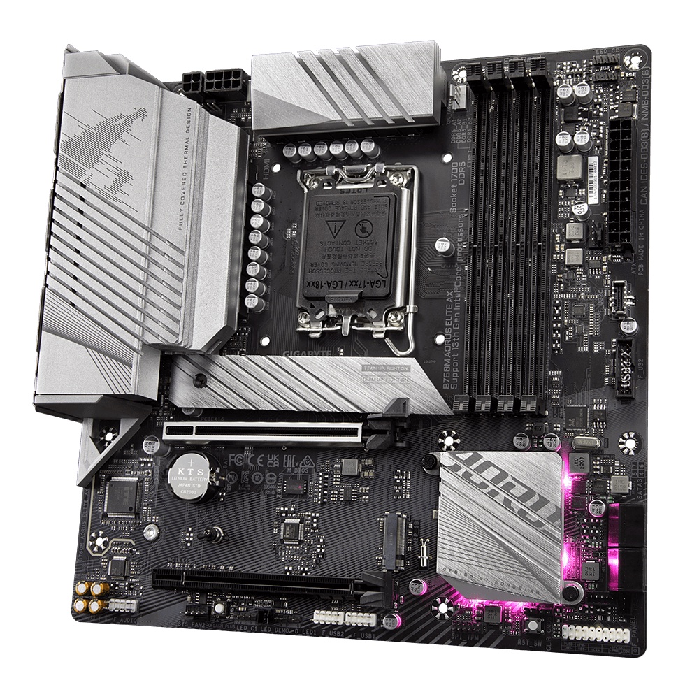 GIGABYTE B760M AORUS ELITE AX DDR5 | MOTHERBOARD INTEL LGA1700 M ATX