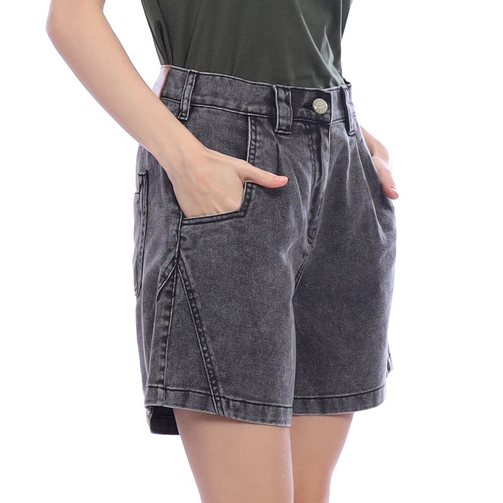 Spyderbilt Celana Pendek Denim Wanita Siena Bermuda Planet Surf