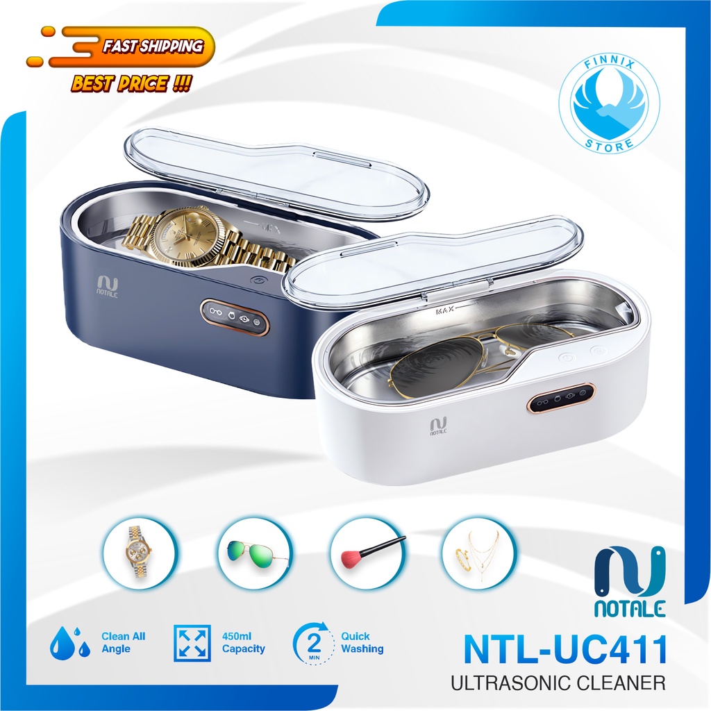 Notale Ultrasonic Cleaner Pembersih Kacamata Perhiasan Garansi Resmi