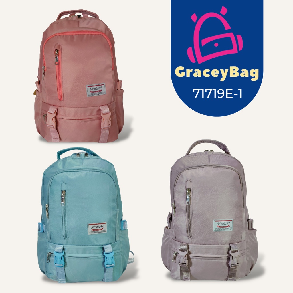 GB-71719E Tas Ransel Sekolah Anak Perempuan / Remaja Silvergirl