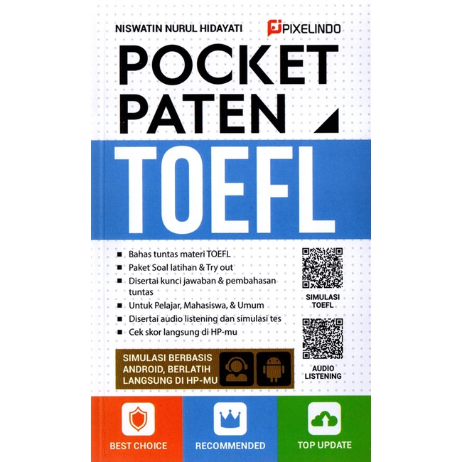 POCKET PATEN CONVERSATION GRAMMAR IELTS TOEFL TOEIC VOCABULARY KARYA NISWATIN NURUL HIDAYATI EMIRFAN / PIXELINDO