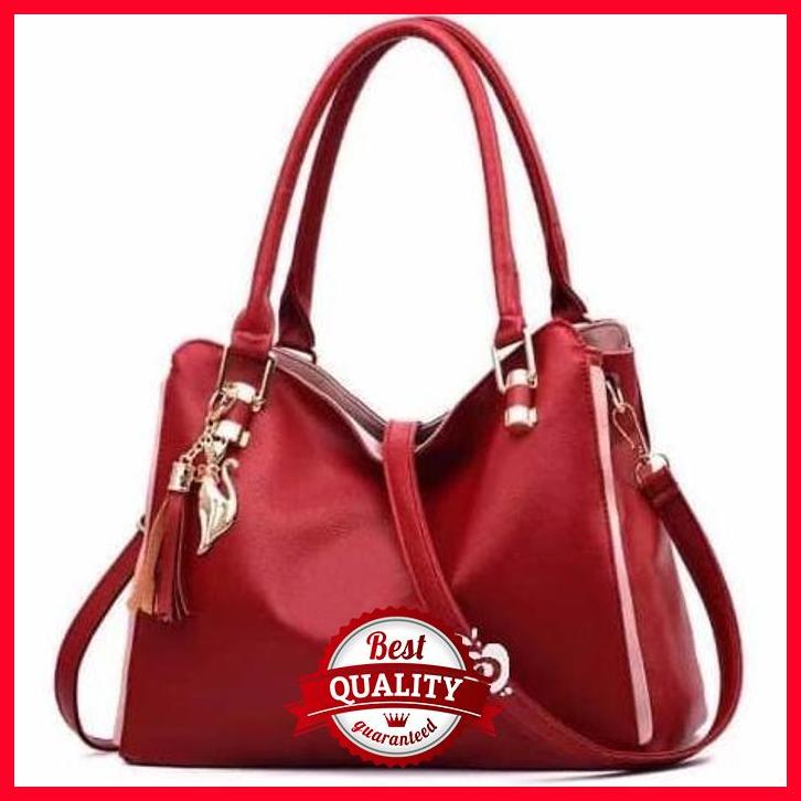 

(PINK) KATHY HANDBAG KOREA TAS WANITA FASHION ELEGAN PU LEATHER PREMIUM BG17