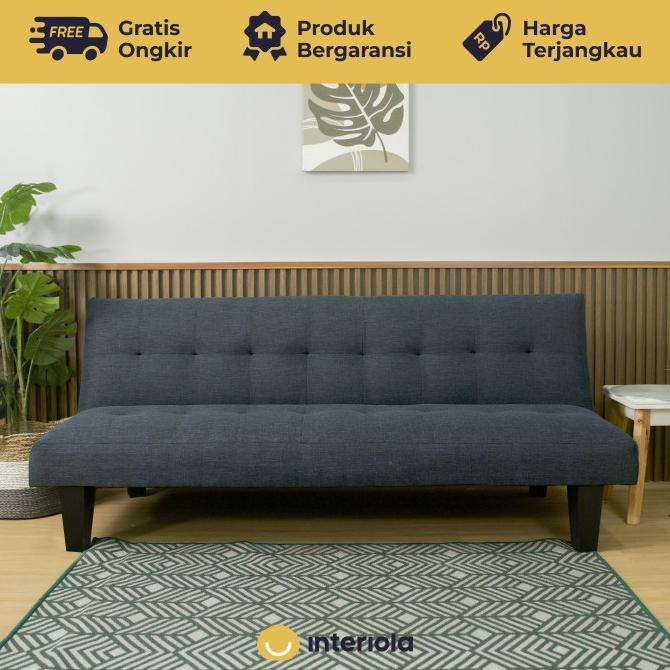 INTERIOLA Sofa Bed Tofu Minimalis Kain Hylos | Sofa Bed Tamu PROMO