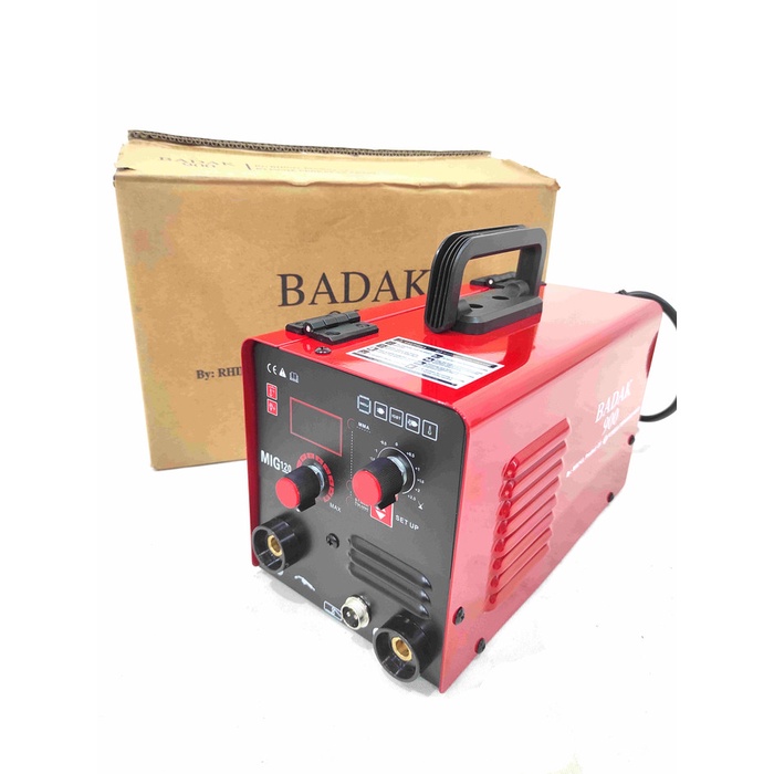 Mesin Las Inverter Welding MIG-120 BADAK RHINO / Mesin Las Listrik Trafo Travo Mig Tanpa Gas 900W BADAK MIG 120 RHINO