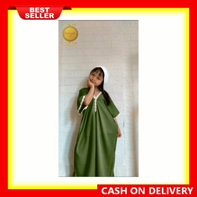 Twin Tiger Kaftan Zahra / Kaftan Akilah Baju Gamis Pakaian Muslim Baju Lebaran Anak Perempuan Dress 