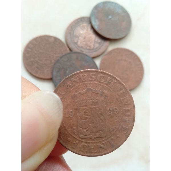 koin benggol 1 cent tembaga 1 sen jaman belanda utk kerokan atau koleksi