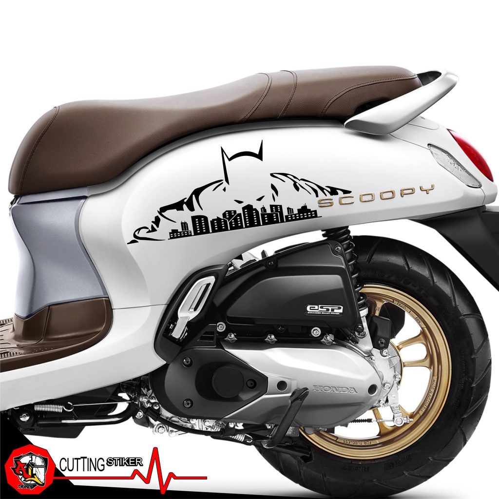 STICKER CUTTING/SC.197/STIKER MOTOR/STRIPING SCOOPY/STIKER SCOOPY/STIKER KARAKTER BATMAN/STIKER KART