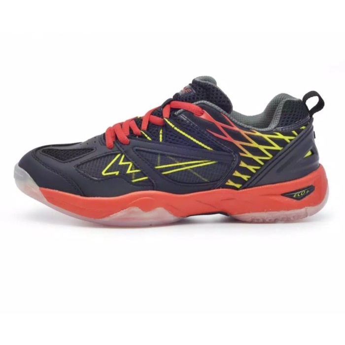{MentariStore} Sepatu Badminton EAGLE SS PRO 1 - Hitam/Merah 38 Diskon
