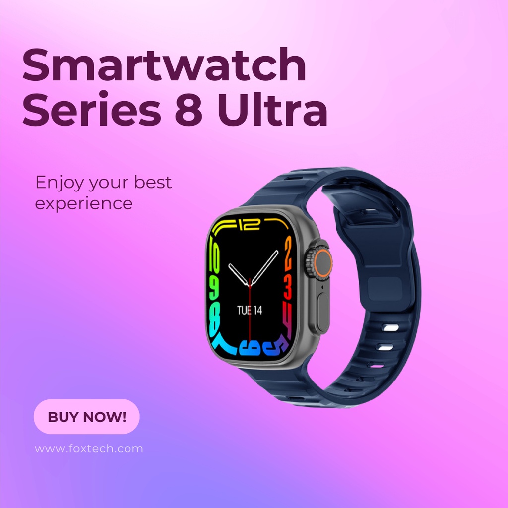 Foxtech Smartband Seri 8 ULTRA Smart Watch SERI 8 Jam Pintar GPS/ NFC 49MM