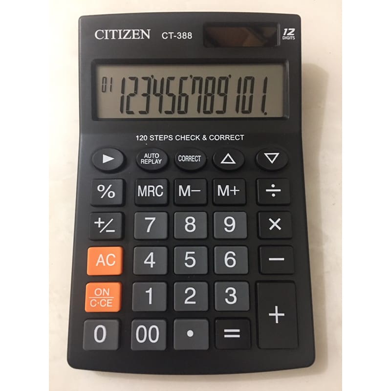 

kalkulator Citizen ct 388 warna. Kalkulator 12 digit