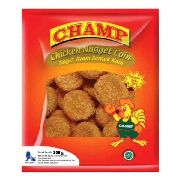 

CHAMP Chicken Nugget 500gr Chicken Nugget Stik 500gr Chicken Nugget Coin 500gr Makanan Beku / Frozen Food