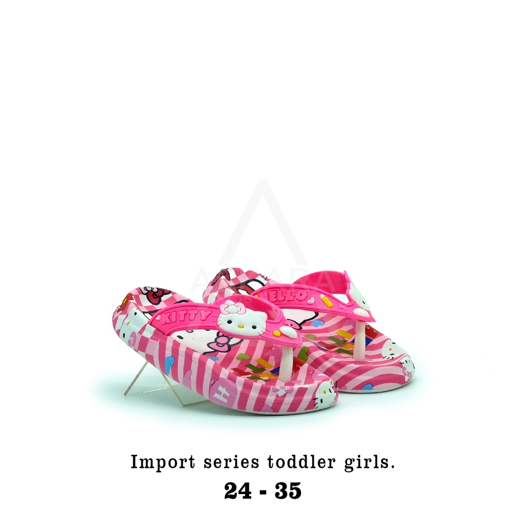 ASKARA - Sandal jepit anak perempuan import karakter kitty 24-35