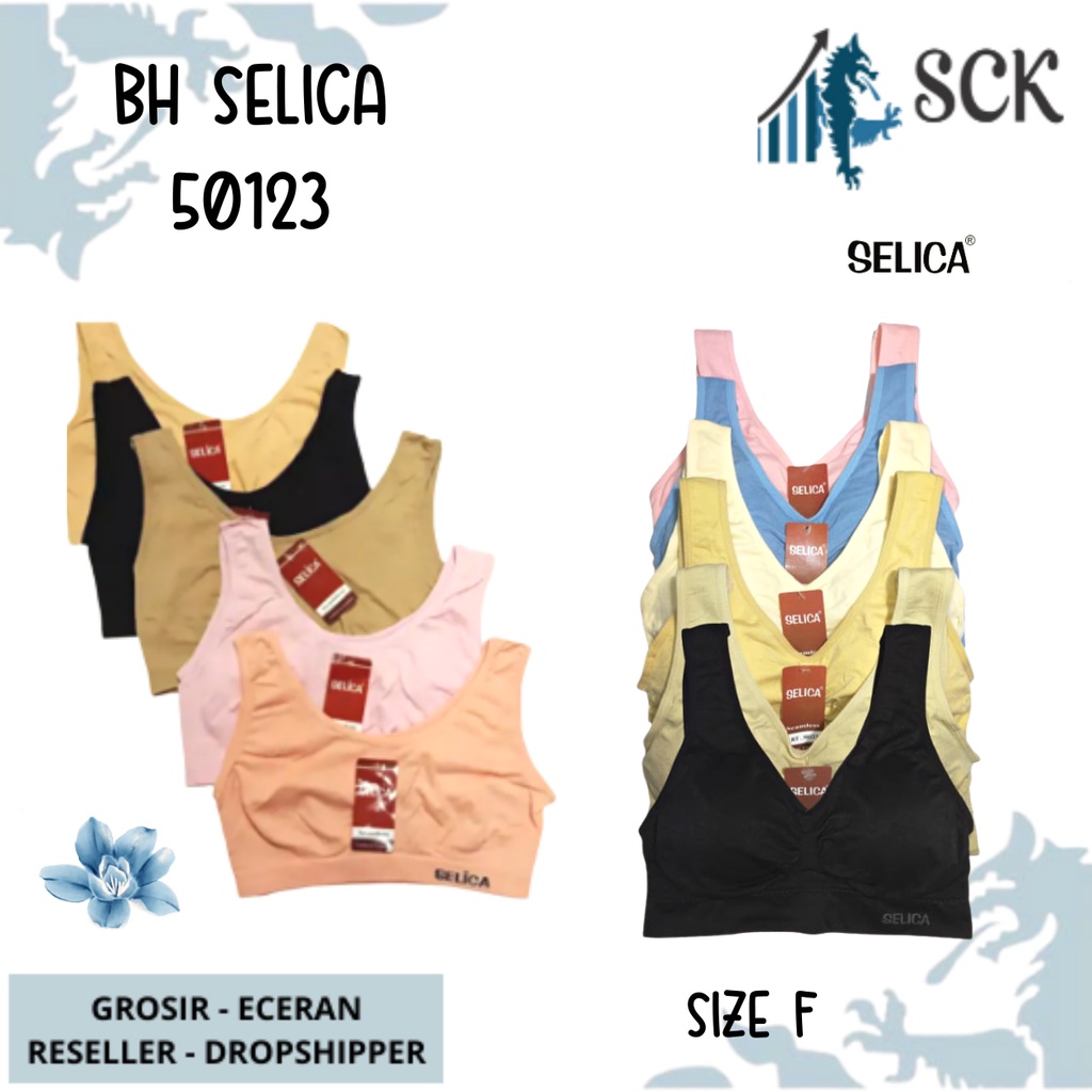 BH Wanita SELICA 50123 Rajut / Miniset Seamless Olahraga / Pakaian Dalam Wanita