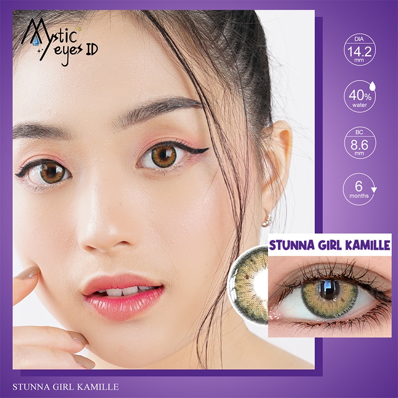 [✅COD] MYSTICEYES SOFTLENS STUNNA GIRL SERIES NADINE COLOR CONTACT LENS