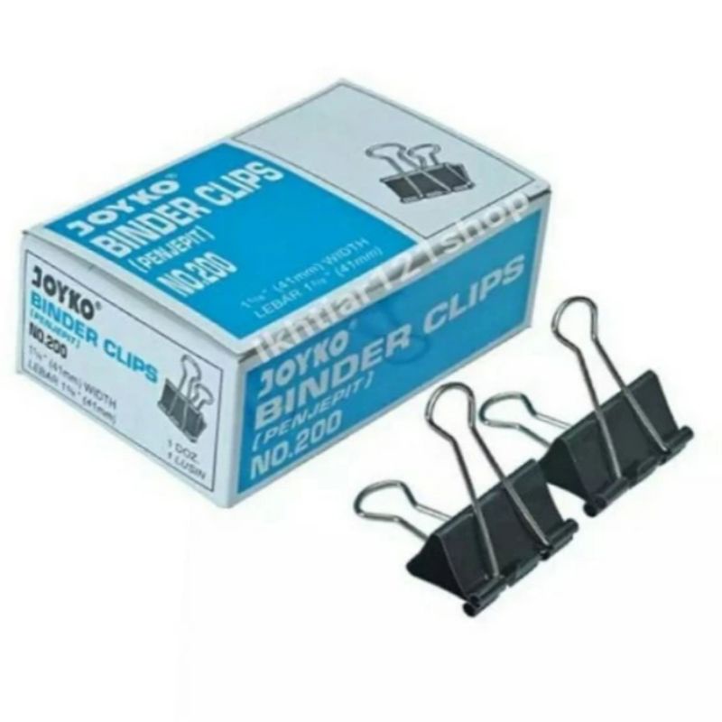 

Binder Clips Penjepit Kertas No 200/Klip Binder Kertas No 200
