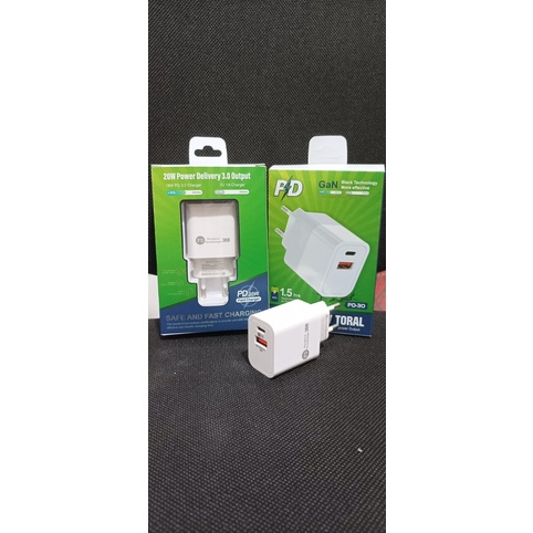 Original Batok Kepala Charger 20W Pd-30 Travel Adaptor