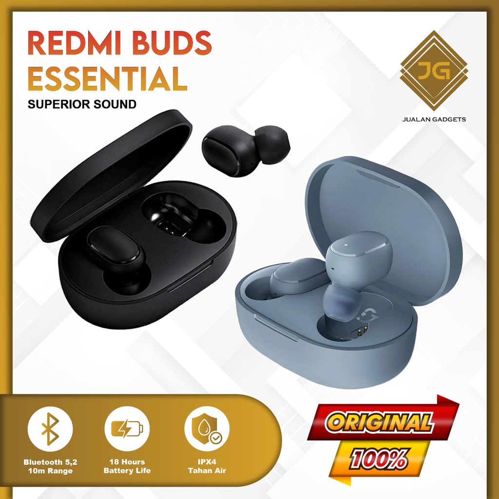 Mi Redmi Buds Essential TWS Bluetooth Earbuds - Garansi Resmi