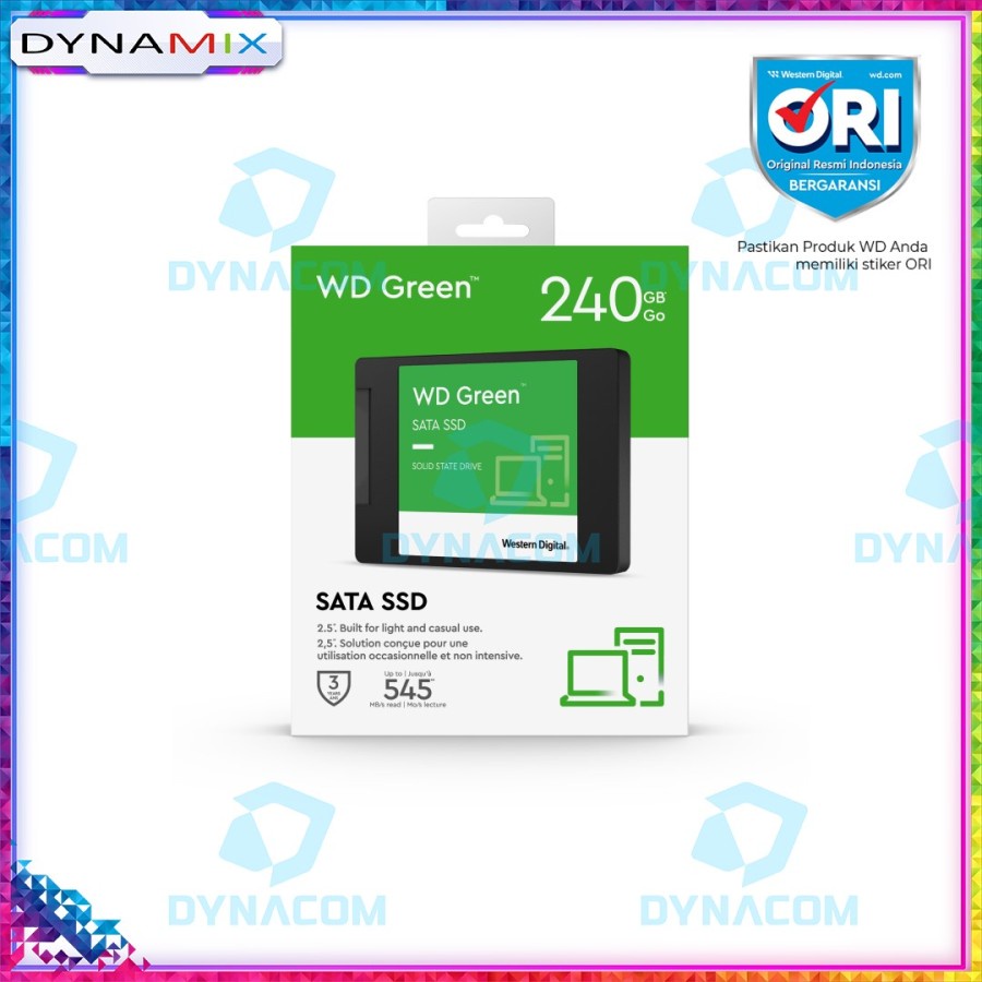 SSD WD Green 240GB SATA 2.5&quot; GARANSI RESMI