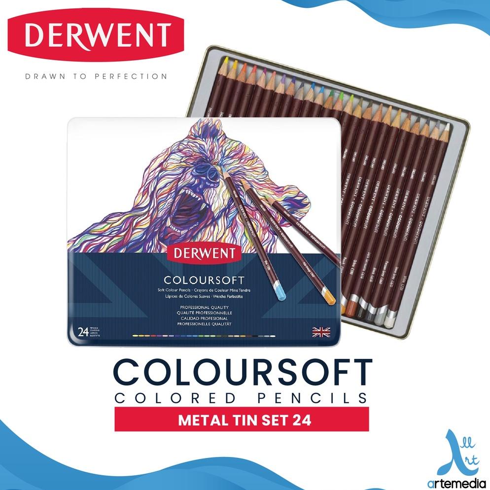 

Pensil Warna Derwent Coloursoft 24 Pencil Color Metal Tin Set