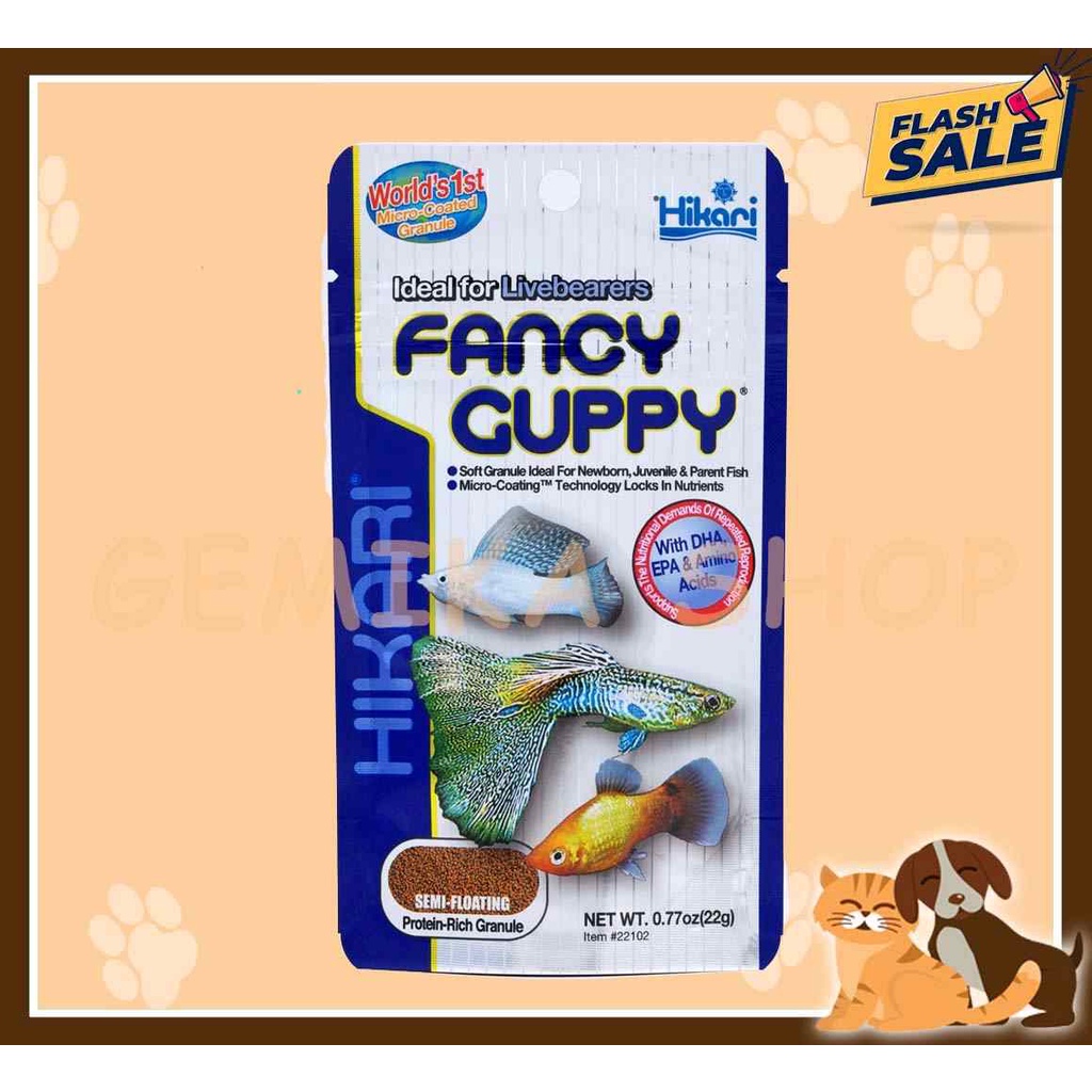 HIKARI TROPICAL FANCY GUPPY 22GR [ MAKANAN IKAN HIAS ]