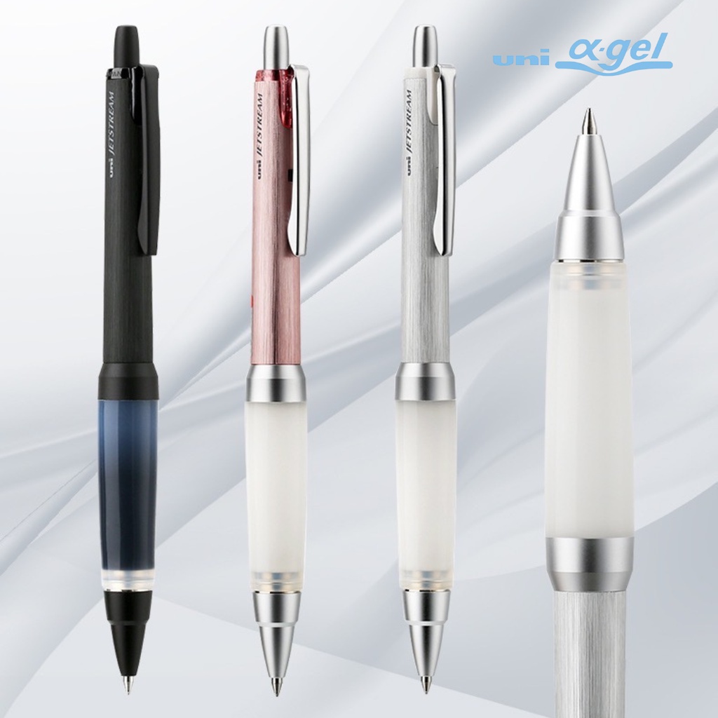 

Uni Jetstream Alpha Gel Grip Ballpoint Ink Pen 0.7mm Comfortable Writing Pulpen Grip Nyaman