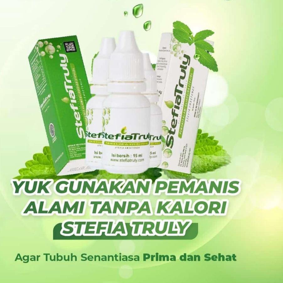 

✤ Pemanis Alami Stefia / Gila zero kalori Stevia / Gula tetes 15 ml ♨