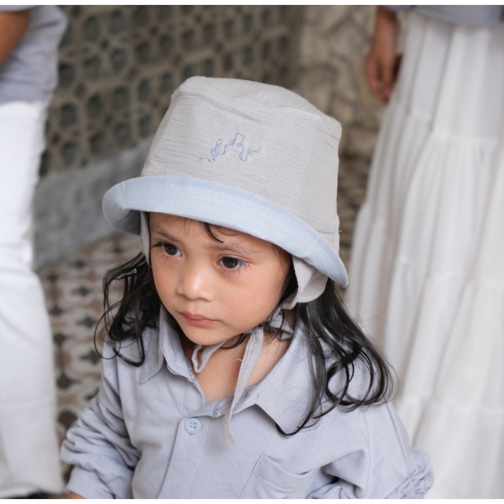 NOTES HAT - Promo 10.10 Topi Bucket Anak Bordir Daily Ootd Kids Murah Berkualitas Cewe Cowo