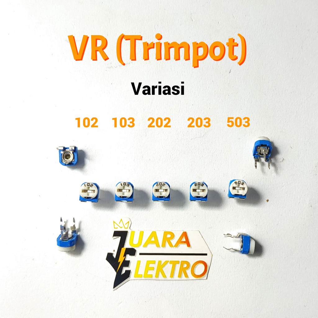 TRIMPOT Trimmer Variable VR Blue | VR TRIMPOT Biru Berbagai Variasi 102 - 503