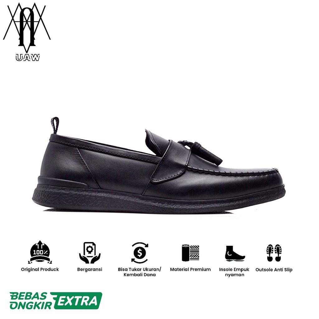 RP ORIGINAL x KENZIOS - Terbaru Sepatu Slip On Kulit | Kenzios Vasco | Loafers Kulit Loafer Slop