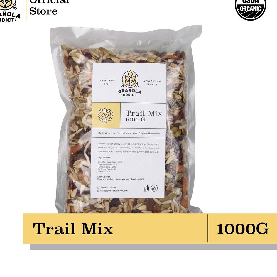 

♘ Granola Addict - Trail Mix (Sunflower, Pumpkin Seeds, Almond, Raisin, Cranberry) 1000G ♤
