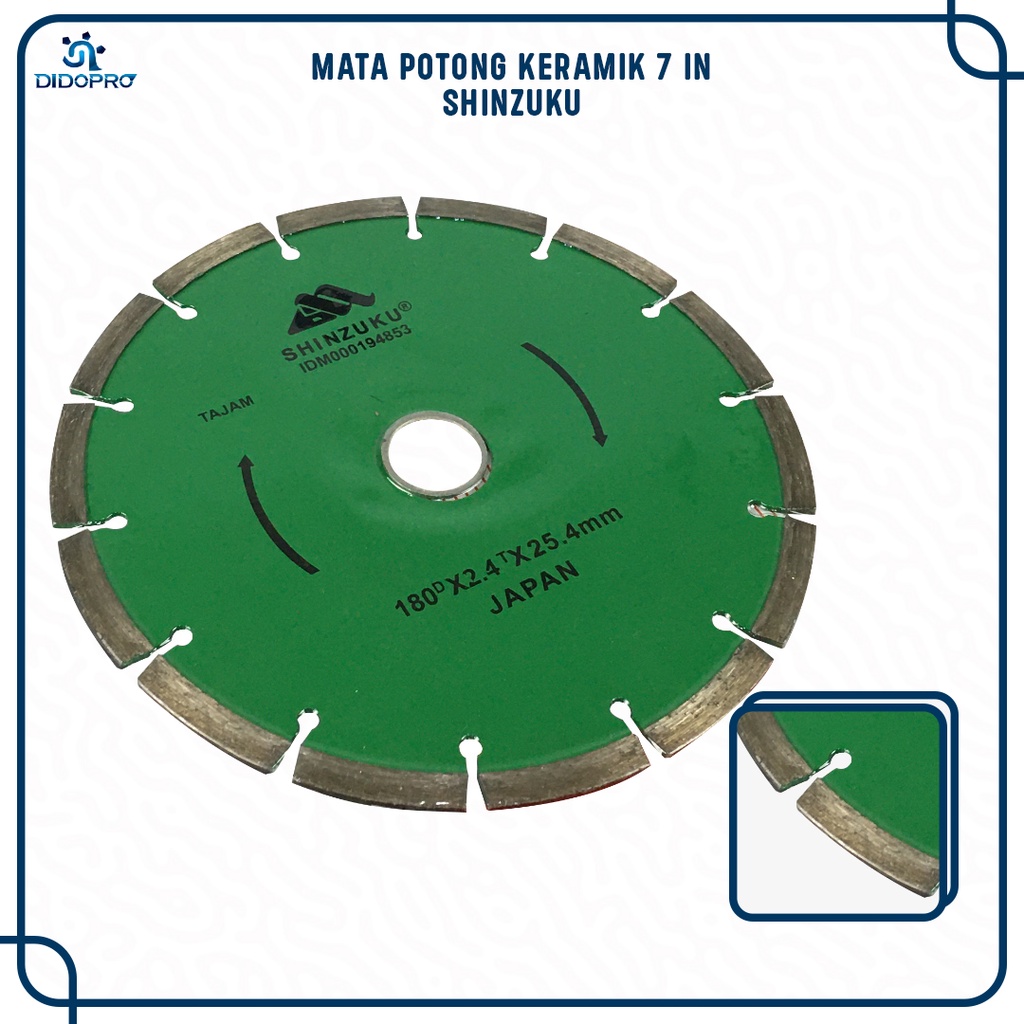 Mata gerinda keramik TOKYO DRY 7 INCH / SHINZUKU GREEN DRY 7 INCH