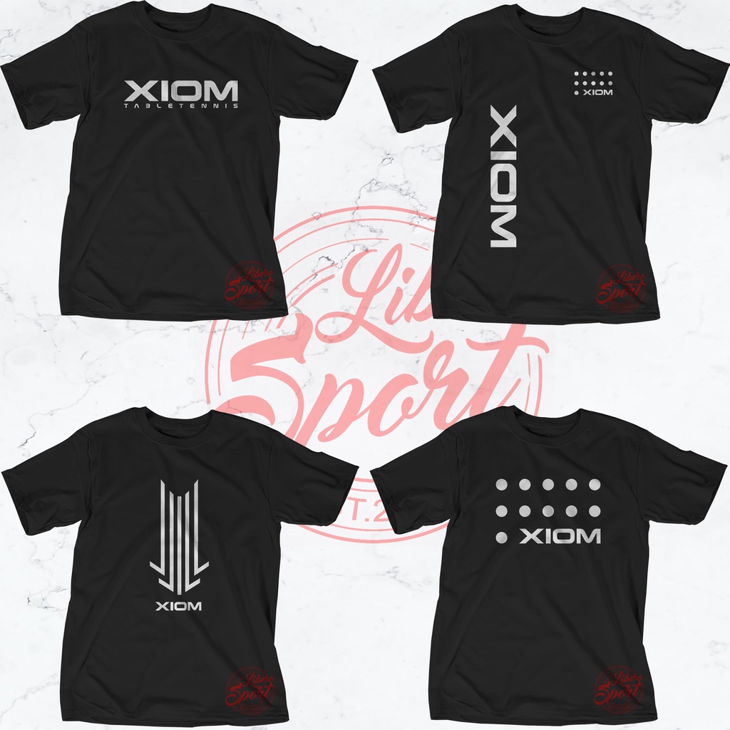 Kaos Tshirt Baju Combed 30S Distro PINGPONG XIOM tenis meja xiom kaos custom pria wanita