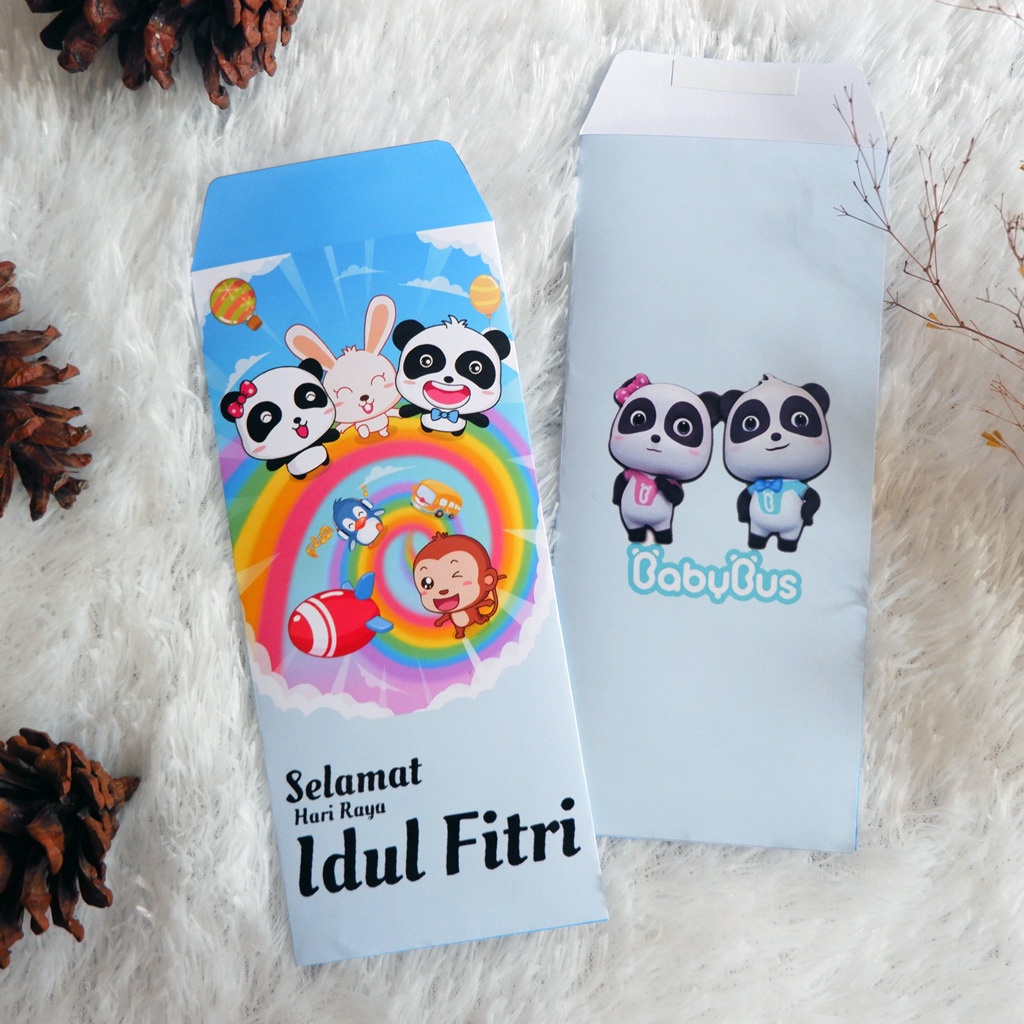

Amplop Lebaran Idul Fitri Karakter Kartun Baby Bus Unik dan Lucu 2025, Gratis Perekat, 1 Pack isi 10 pcs