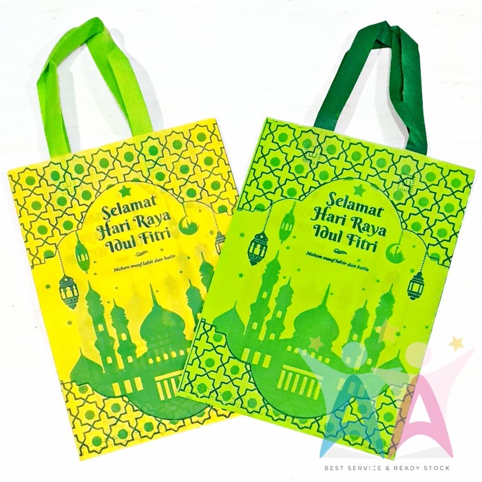 

Tas Spunbond Idul Fitri Lebaran Goodie Bag Parcel - 30X40X8 092