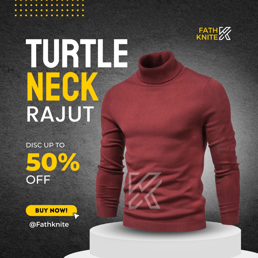 TURTLE NECK KERAH TINGGI LONGNECK POLOSAN sweater rajut turtle neck/ leher panjang pria/rajut kerah tinggi/kaos rajut pria lengan panjang/sweater kerah tinggi pria/turtle neck pria/baju kerah tinggi pria/jaket rajut pria/